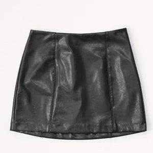 Abercrombie Vegan Leather Mini Skort